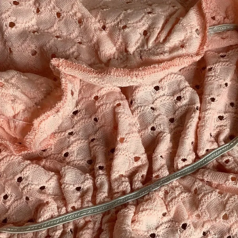 Baby Pink Eyelet Fancy Dress